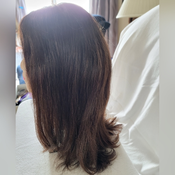 Long Brown Human Hair Wig by Raquel  Welch - Picture 4 of 12